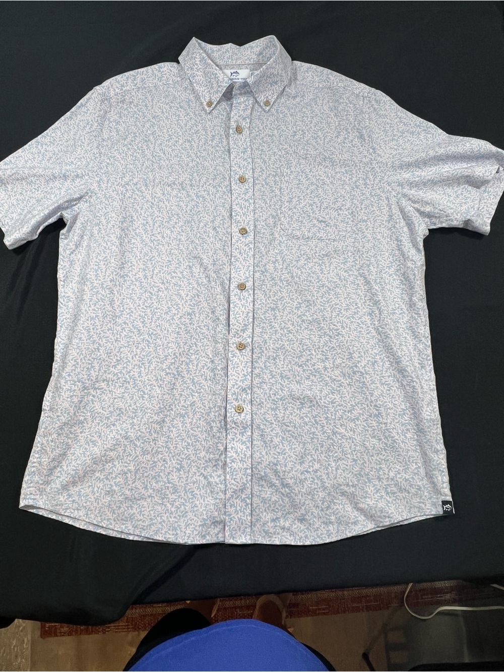 Southern Tide Men’s Casual Short-Sleeve Button-Up Shirt